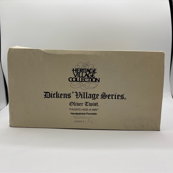 Dept 56 1990 Vintage HVC Dickens Village Oliver Twist Fagin’s Hide-a-way 5552-2 - Picture 11 of 12